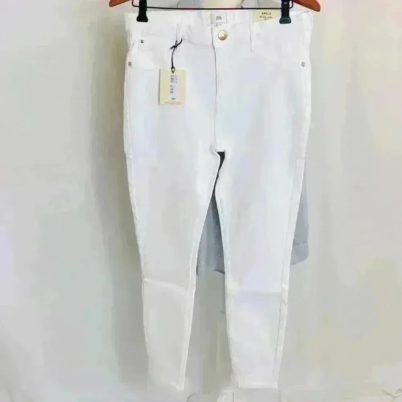 *NWT* ASOS River Island White Amelie Mid Rise Jeans size 16 - Picture 6 of 9